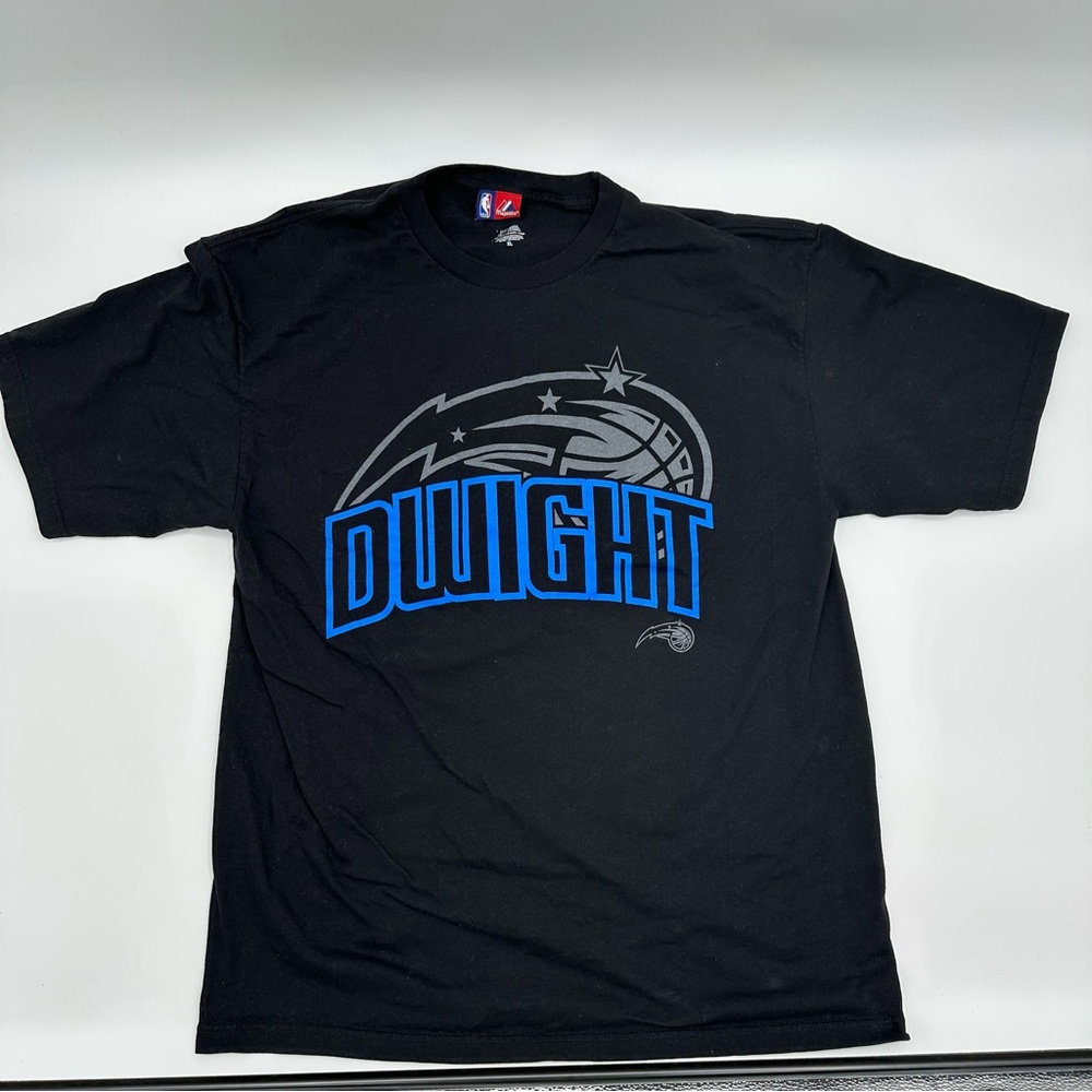 Majestic 2000s Men’s XL Dwight Howard Orlando Magic Graphic T-shirt Back Hit NBA